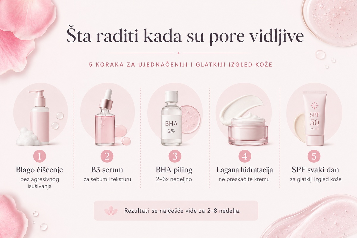 proširene pore i 5 rešenja